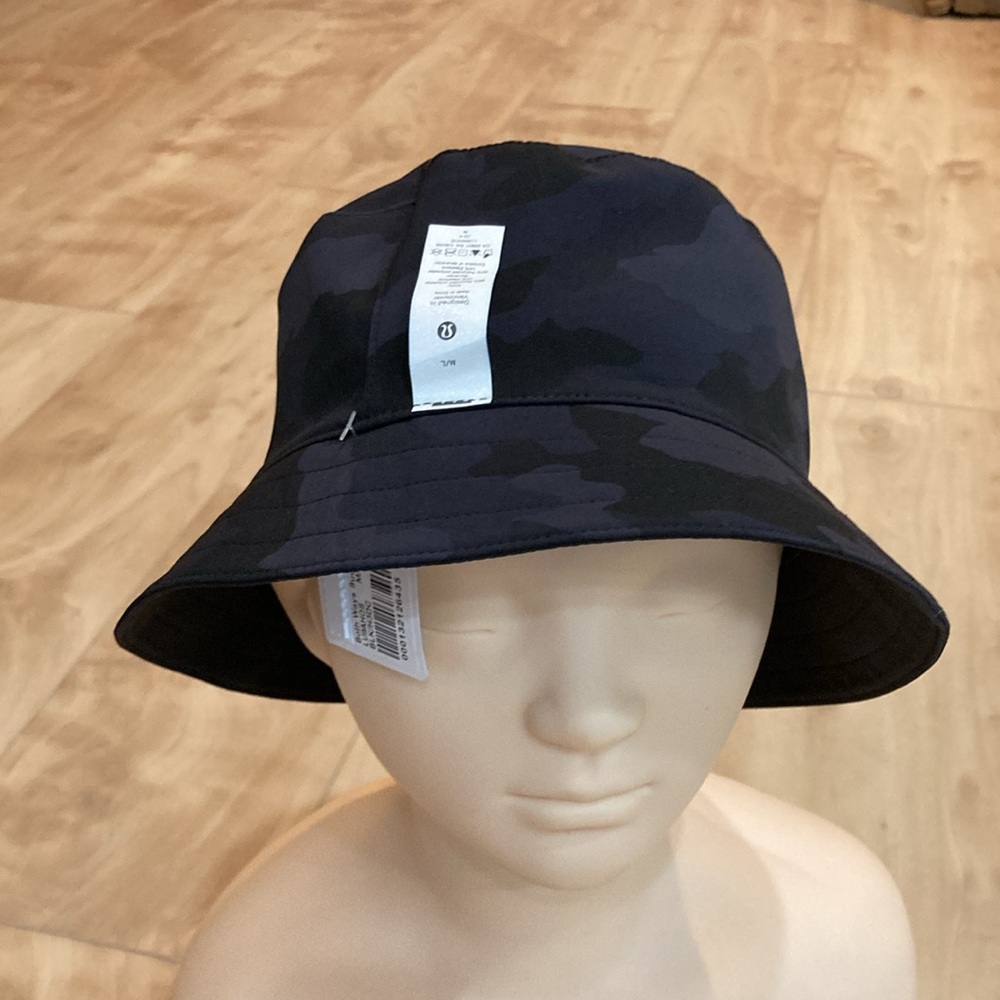 NWT Lululemon Both Ways Bucket Hat blk/camo - Picture 9 of 15